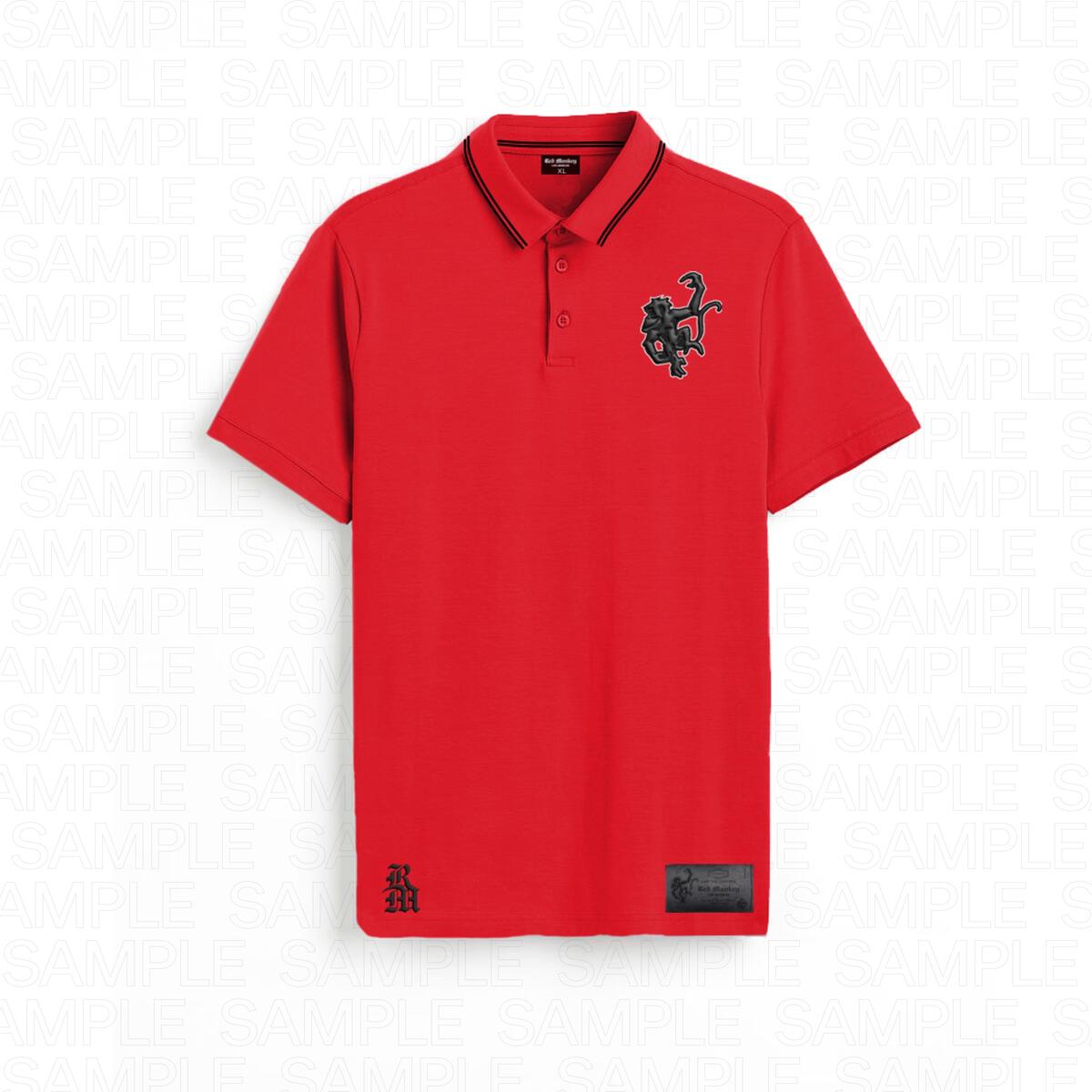 RED MONKEY - SUMMER POLO- RED