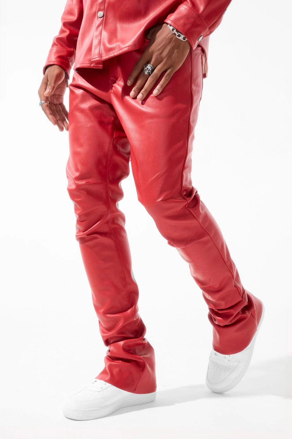 ROSS STACKED - THRILLER PANTS (RED) JRF91636 | Broadway Collections