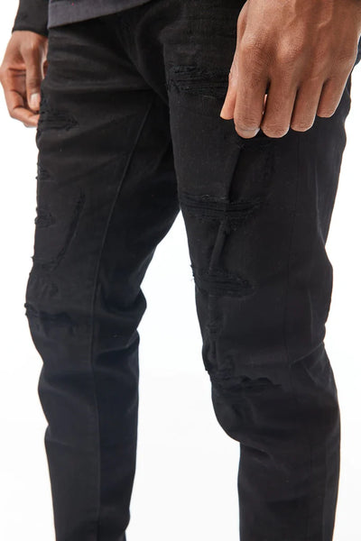 ROSS - TRIBECA TWILL PANTS  (BLACK) JR960R/JR955R