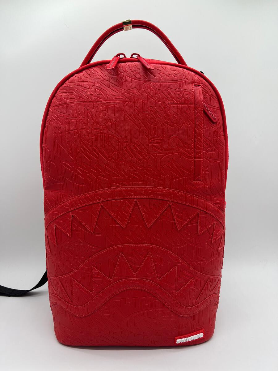 RED SCRIBBLE BACKPACK