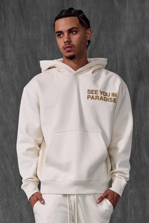 SYIP Tonal Pullover Hoodie (Bone) 8899H
