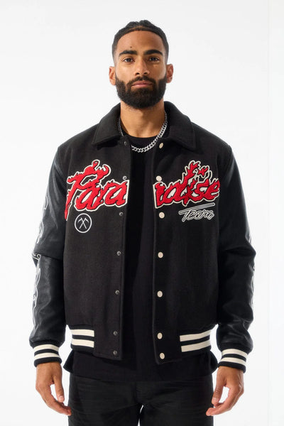 Paradise Tour Varsity Jacket (Black) 91632