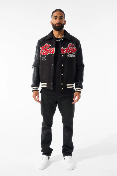 Paradise Tour Varsity Jacket (Black) 91632