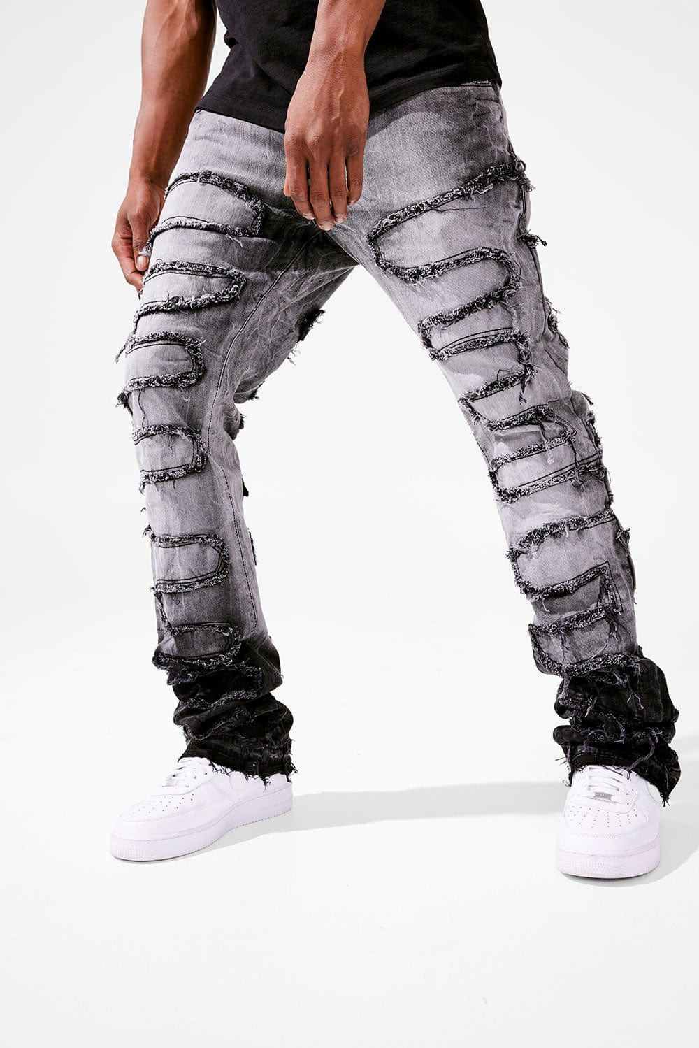 MARTIN STACKED - PYTHON DENIM (CONCRETE) JTF1130 | Broadway Collections