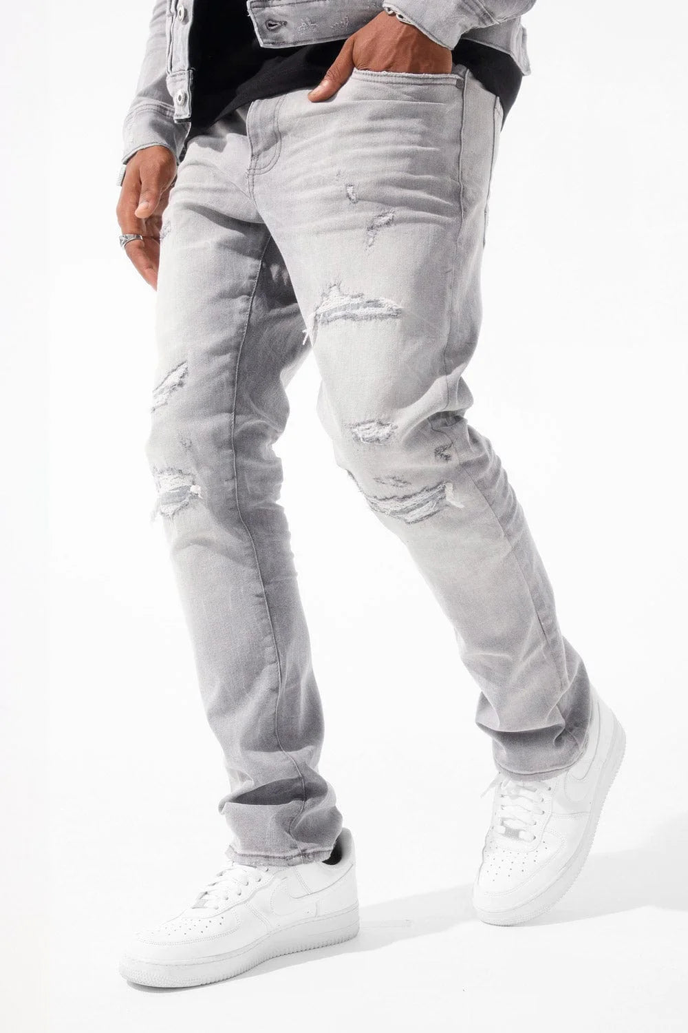 COLLINS - MEADOWLANDS DENIM (CEMENT) JC1220R