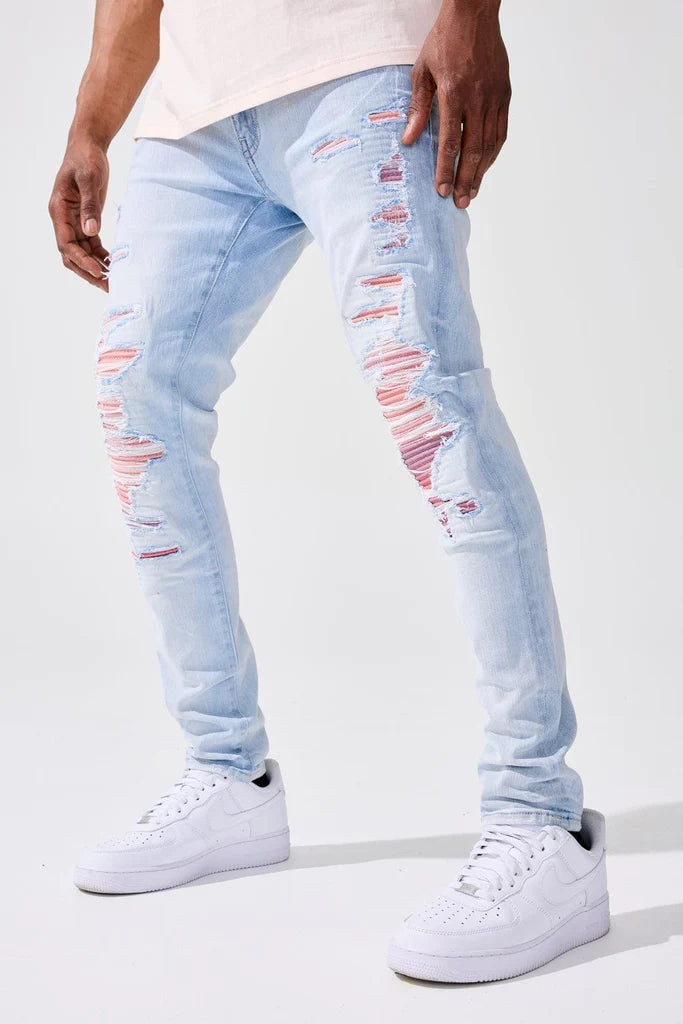 ROSS - SEE YOU IN PARADISE DENIM (ICED WHITE)  JR3202