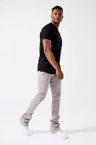 ROSS STACKED - TRIBECA TWILL PANTS (LIGHT GREY) JRF955R