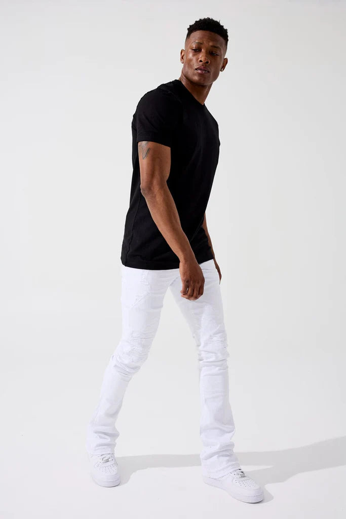 ROSS STACKED - TRIBECA TWILL PANTS (WHITE) JRF955R