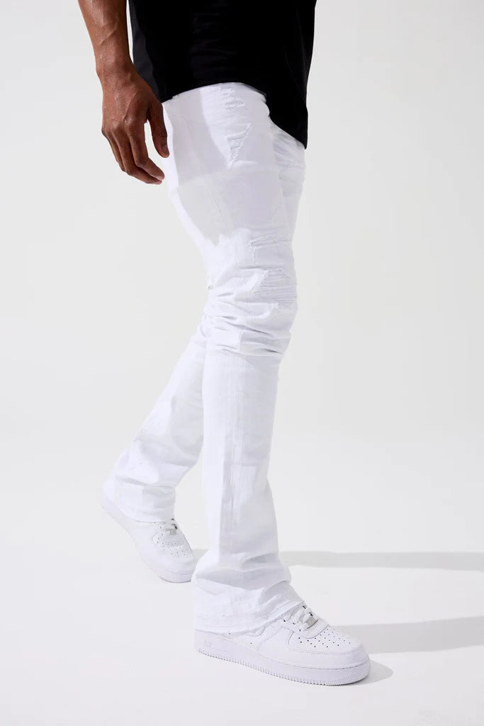 ROSS STACKED - TRIBECA TWILL PANTS (WHITE) JRF955R