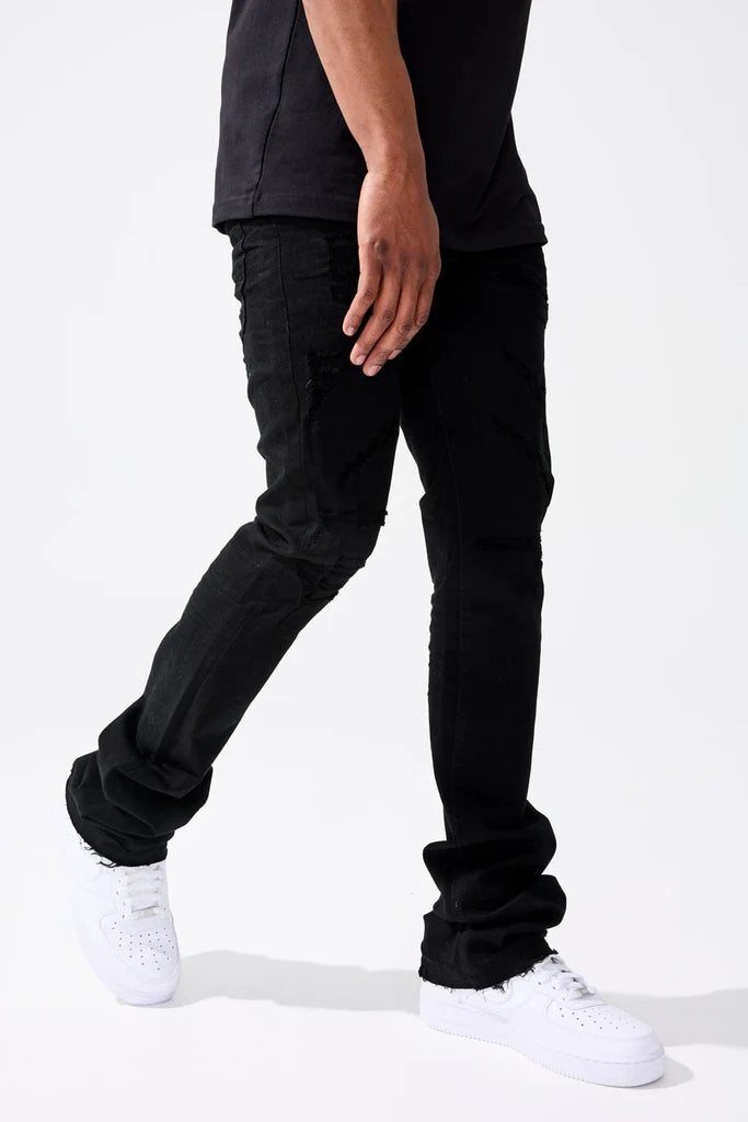 ROSS STACKED - TRIBECA TWILL PANTS (BLACK) JRF955R