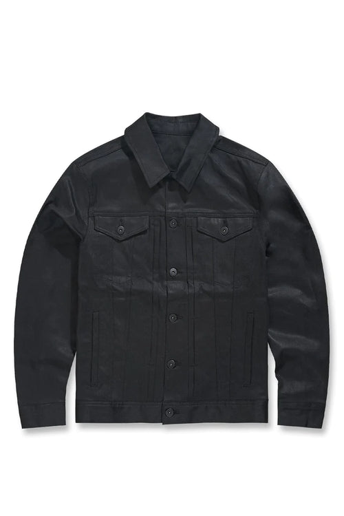 SMOOTH CRIMINAL DENIM TRUCKER JACKET 2.0 (JET BLACK) JJ460