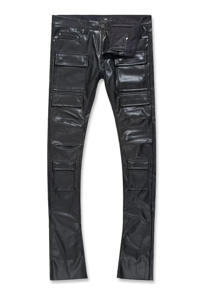 ROSS STACKED - THRILLER CARGO PANTS (BLACK) JRF1121