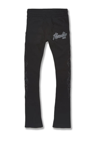 PARADISE TOUR STACKED SWEATPANTS - NOIR (8241L)