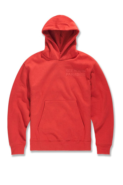 PARADISE TONAL PULLOVER HOODIE - RED (8550H)