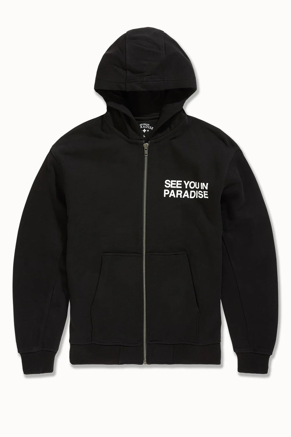 SYIP Washed Zip Up Hoodie - JET BLACK (8897H)