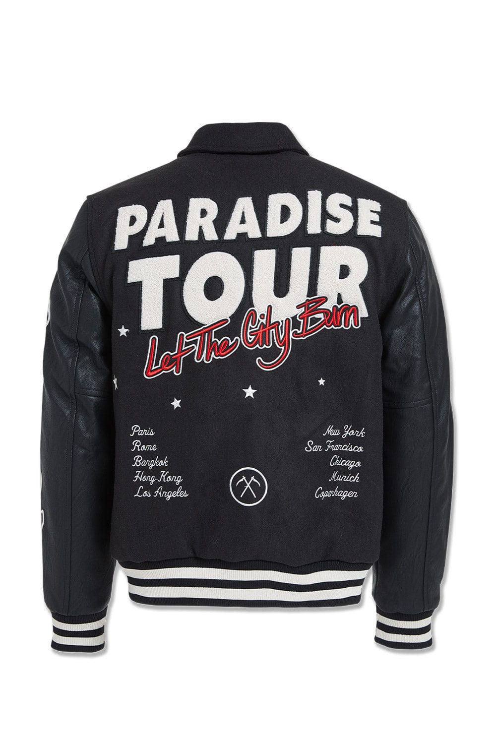 Paradise Tour Varsity Jacket (Black) 91632