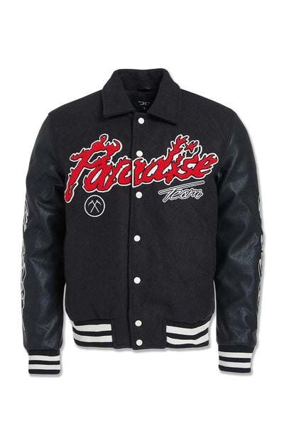 Paradise Tour Varsity Jacket (Black) 91632