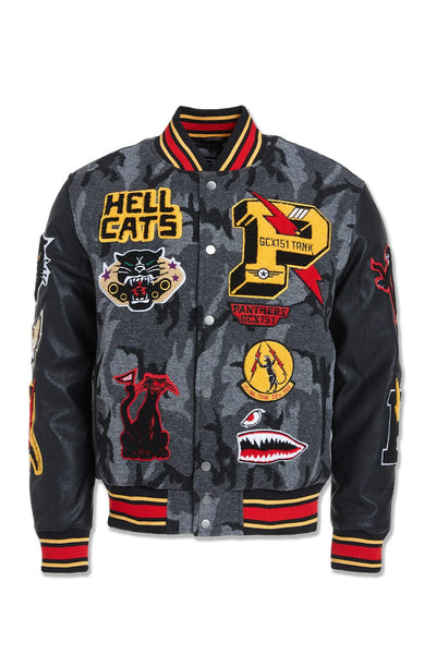 Hellcat Varsity Jacket (Black Camo) 91646