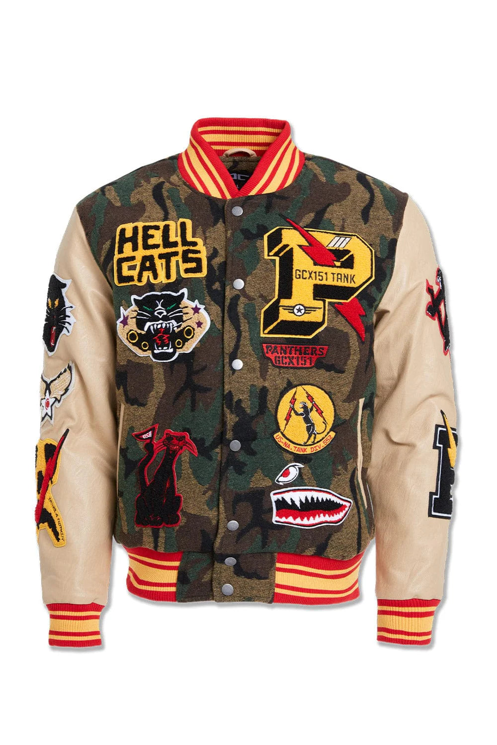 Hellcat Varsity Jacket (Vintage Camo) 91646 | Broadway Collections
