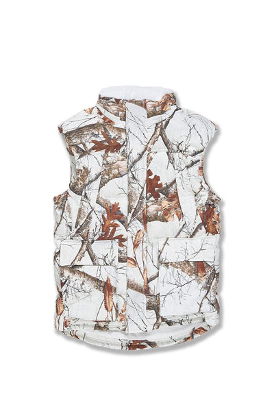 YUKON FUR LINED PUFFER VEST (SNOW CAMO) 9377VC