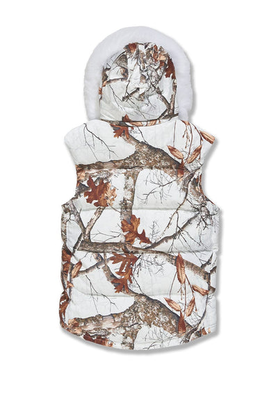 YUKON FUR LINED PUFFER VEST (SNOW CAMO) 9377VC