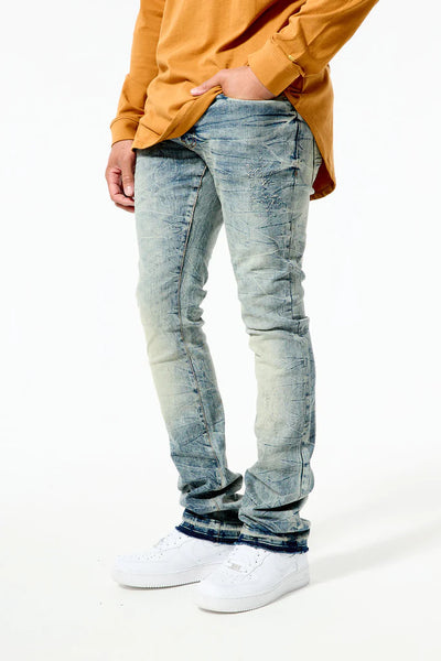 MARTIN STACKED - WOODSTOCK DENIM (DEATH VALLEY) JTF201