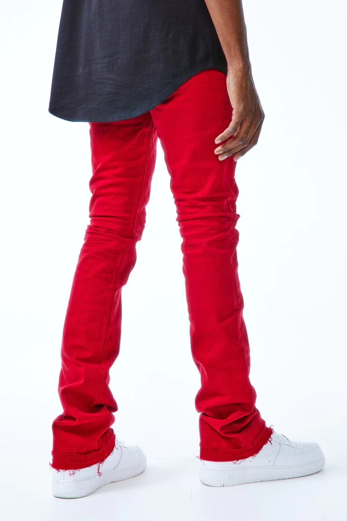 MARTIN STACKED - TRIBECA TWILL PANTS (RED) JTF955R