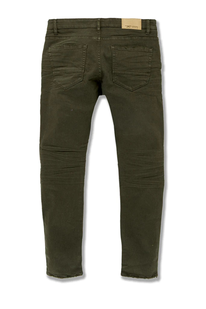 SEAN - TRIBECA TWILL PANTS (ARMY GREEN) JS955R | Broadway Collections