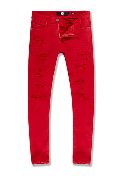 ROSS - TRIBECA TWILL PANTS (RED) JR955R