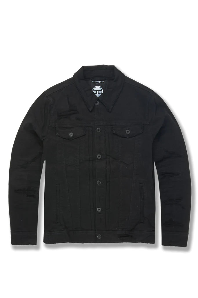 TRIBECA TWILL TRUCKER JACKET (BLACK) JJ955R | Broadway Collections