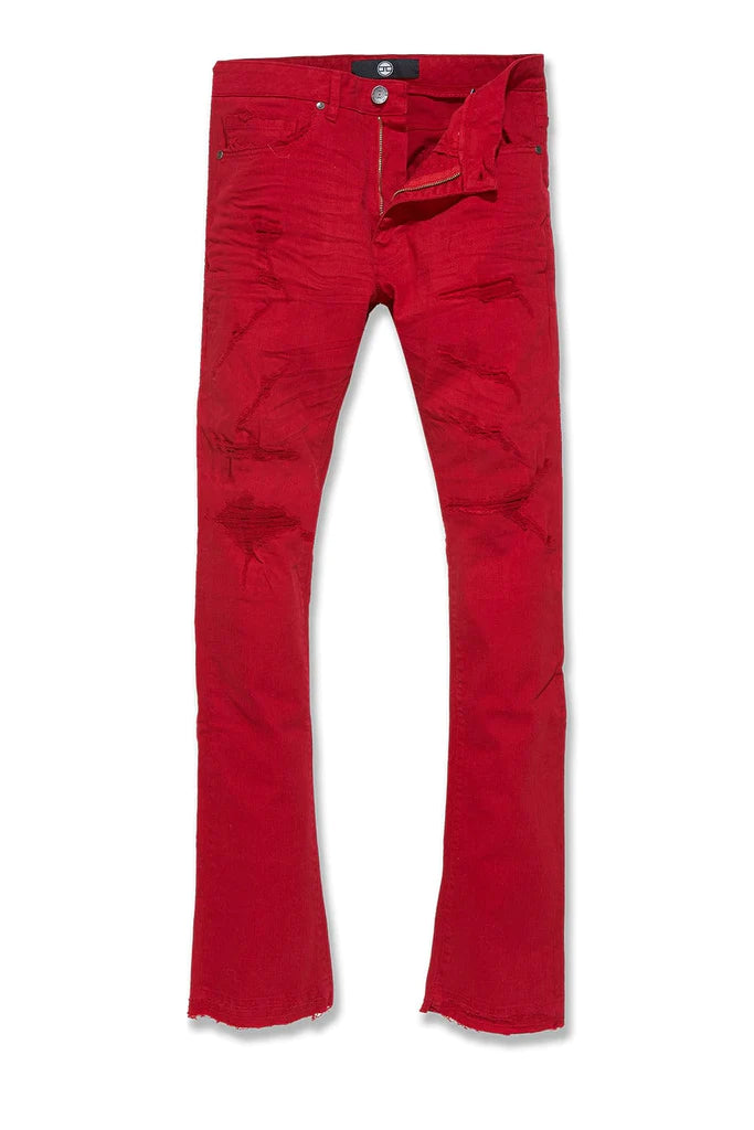 MARTIN STACKED - TRIBECA TWILL PANTS (RED) JTF955R